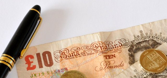 Image of money and parish council papers