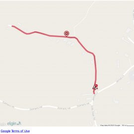 Map of diversion due to Peatons Lane Drainage Closure October 2016