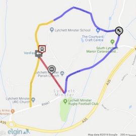 An image of the map from the official notice of the VenFest road closure