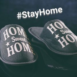 Photos of some "Home Sweet Home" slippers
