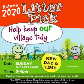 Image of the Autumn 2020 Litter Pick (links through to the image)