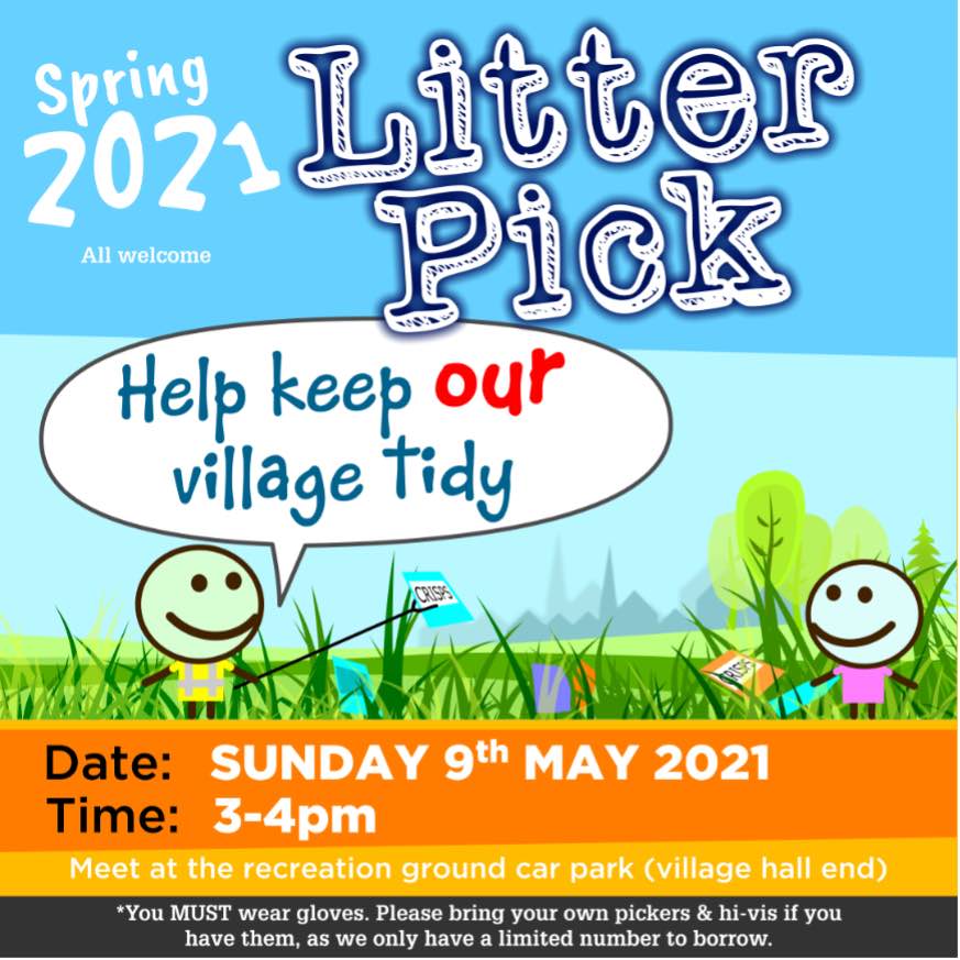 Poster with details of the litter pick (covered by text of post)