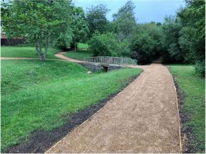 Decorative image showing the new Foxhills paths