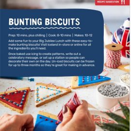 image showing bunting biscuits recipe